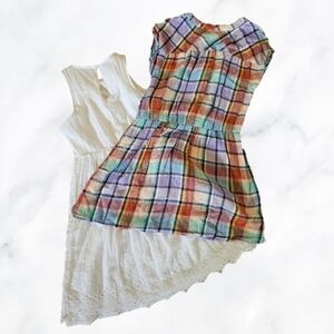 6/$20 Lot Of 2 Dresses Old Navy & Cat & Jack Size 7/8 And 8